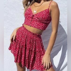 Princess Polly Shah Set Red
